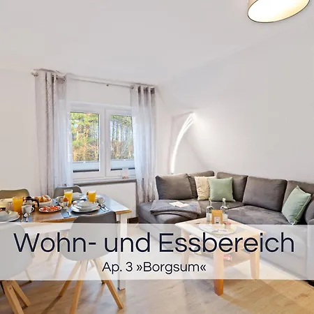 아파트 Entspannter Nordsee-urlaub In Naturnahen Im Haus Tide Böhl