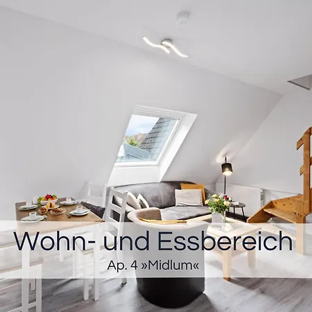 아파트 Entspannter Nordsee-urlaub In Naturnahen Im Haus Tide