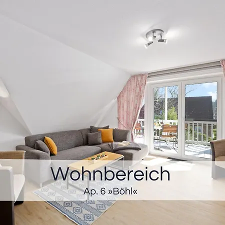 아파트 Entspannter Nordsee-urlaub In Naturnahen Im Haus Tide Böhl